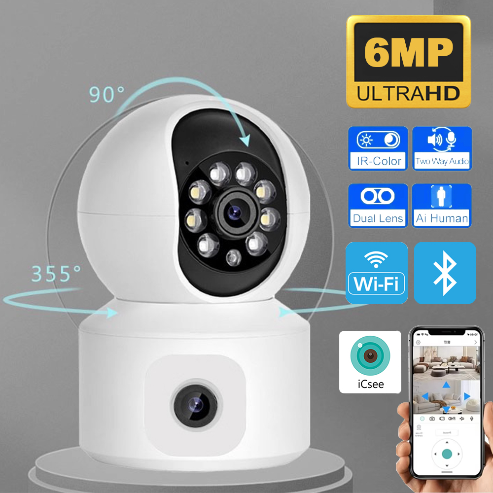Home Cinema Sony - 6MP iCsee WiFi IP Camera Dual