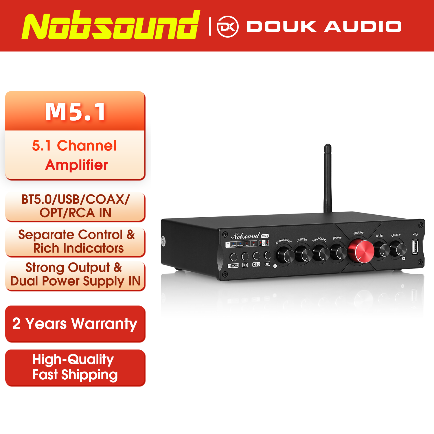 Nobsound M5.1 Digital Bluetoot - đánh giá và giá Home Cinema Onkyo 5.1