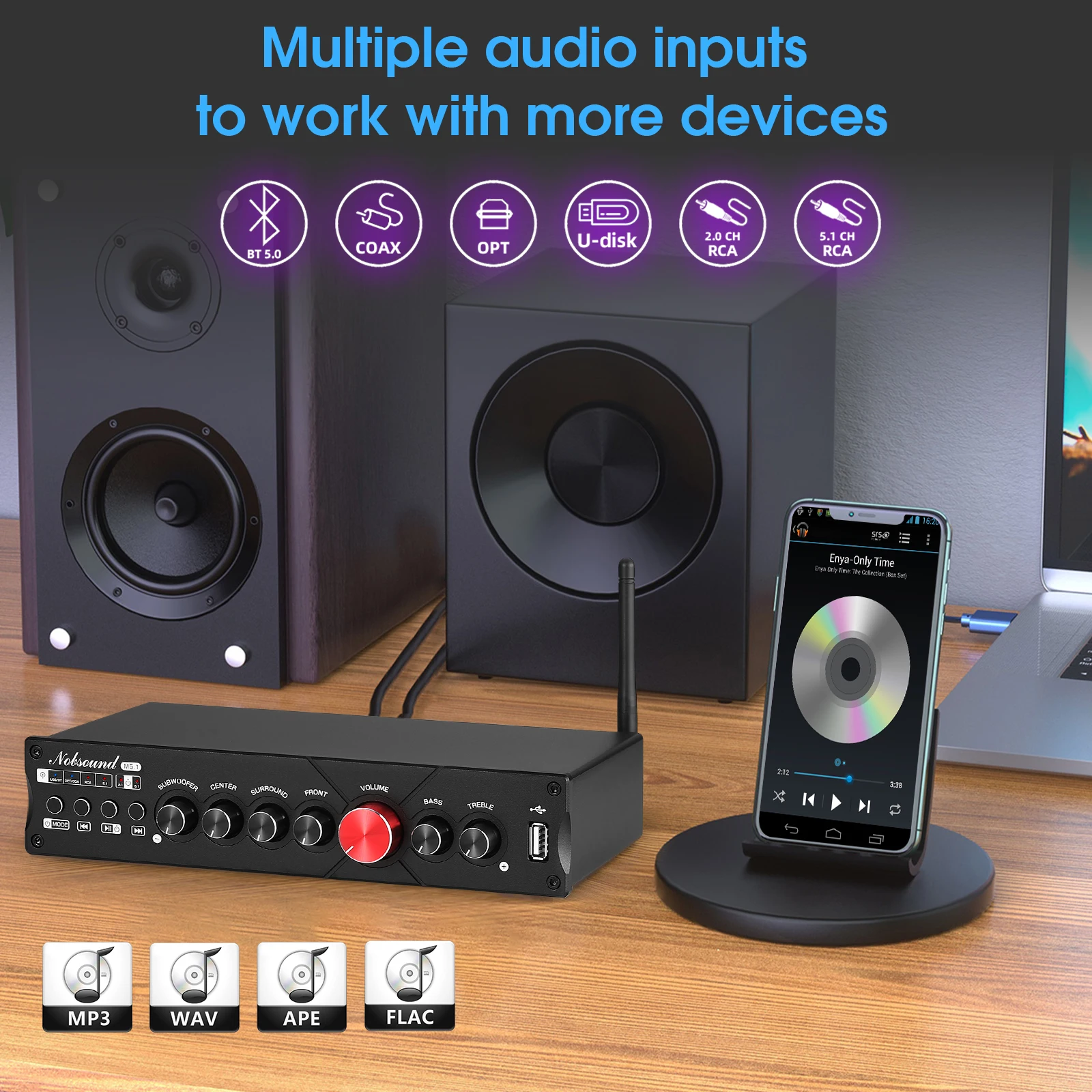 Nobsound M5.1 Digital Bluetoot - đánh giá và giá Home Cinema Onkyo 5.1