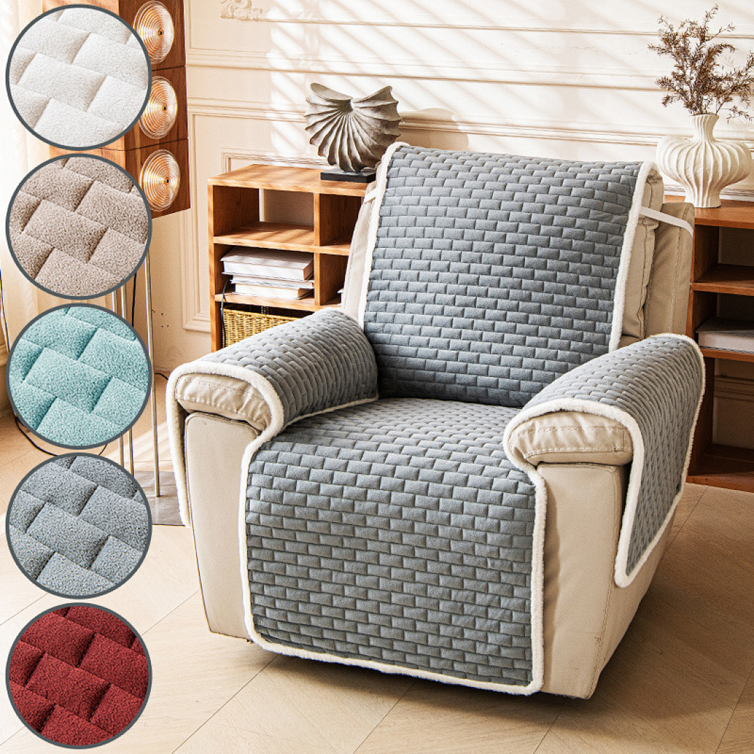 Non-Slip Sofa Cushion Flannel  - đánh giá và giá Recliner Sofa Cover