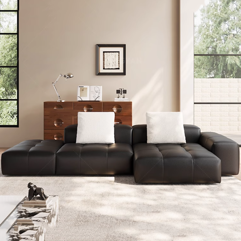 Nordic Leather Compressed Sofa - đánh giá và giá Home Cinema Room Design