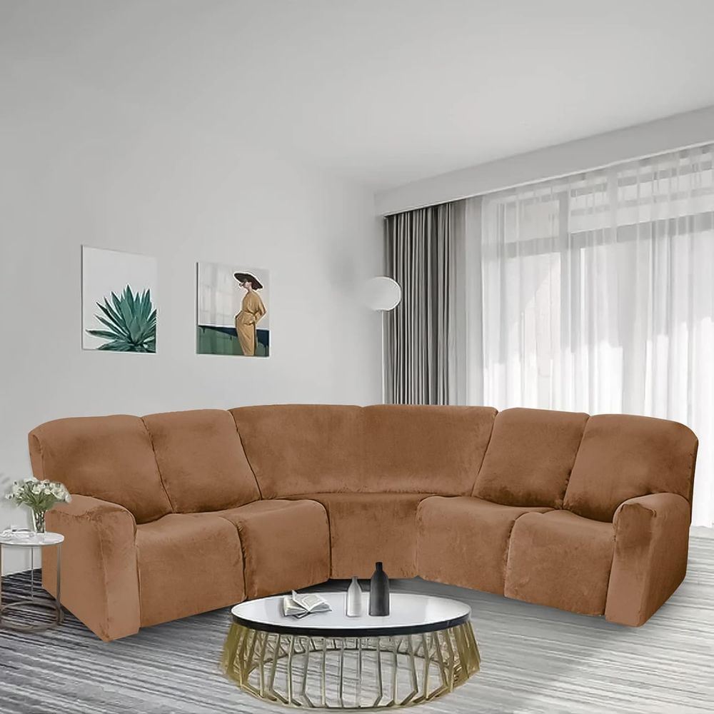 7-Piece L-Shaped Sectional Rec - đánh giá và giá Recliner Sofa Cover