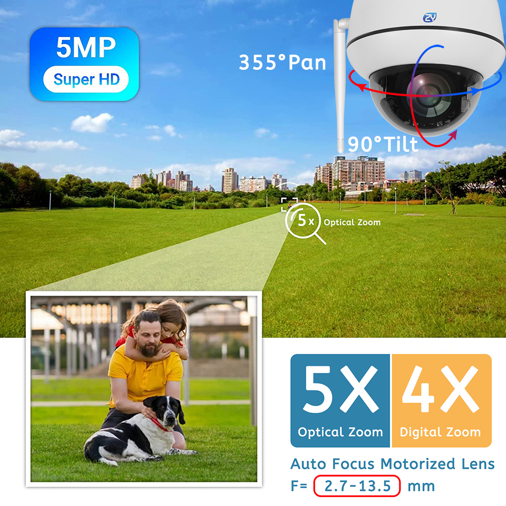 5MP Wifi Dome PTZ Camera 5X Op - đánh giá và giá Home Cinema Sony