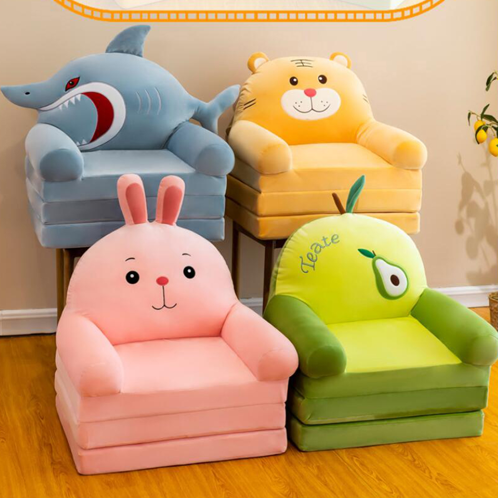 Cartoon Cute Kids Sofa Cover F - đánh giá và giá Recliner Sofa Cover