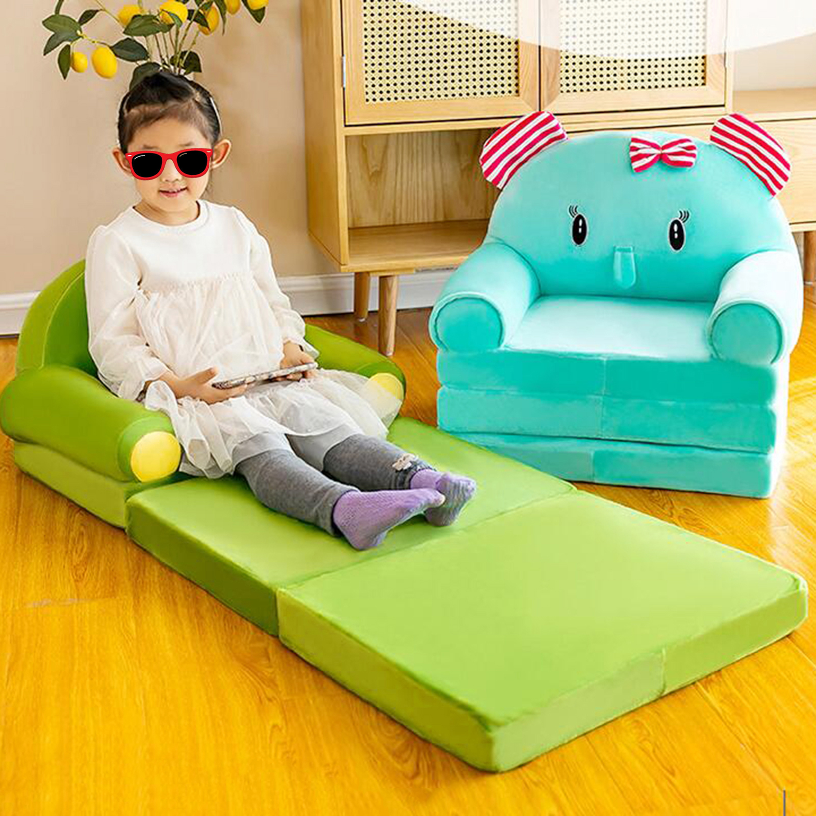 Cartoon Cute Kids Sofa Cover F - đánh giá và giá Recliner Sofa Cover